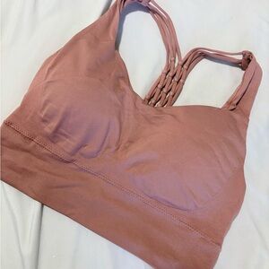 Women's Pink Braided Strap Bralette